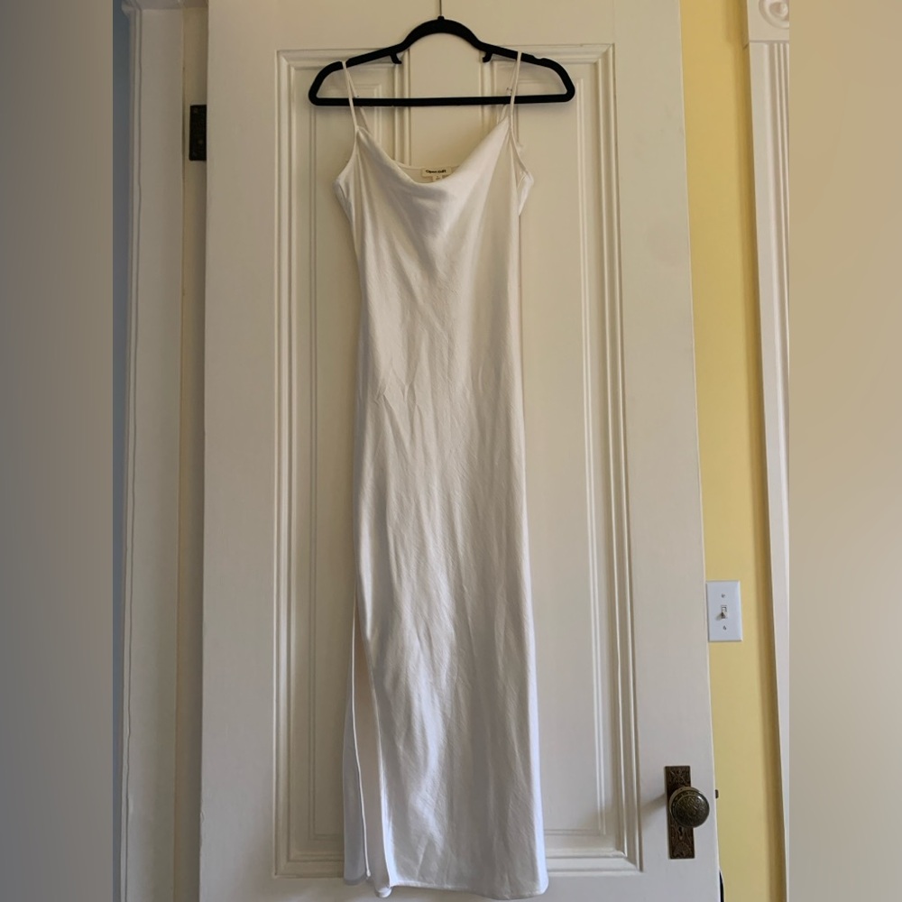 Open Edit Cowl Neck Satin Slipdress - Picture 2 of 3